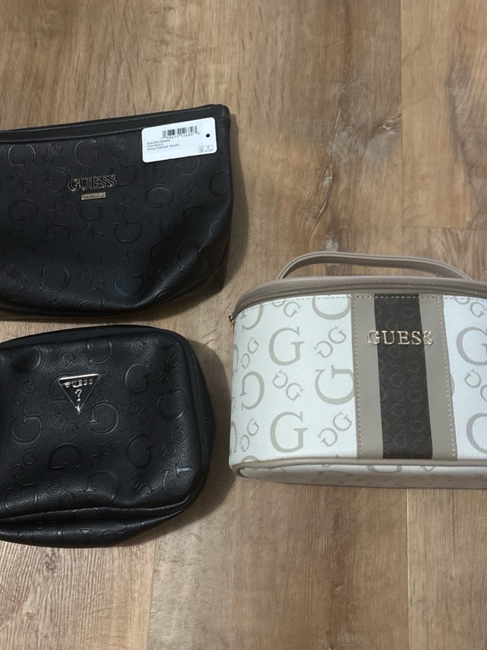 GUESS Makeup Bags and Cosmetic Train Case NWOT